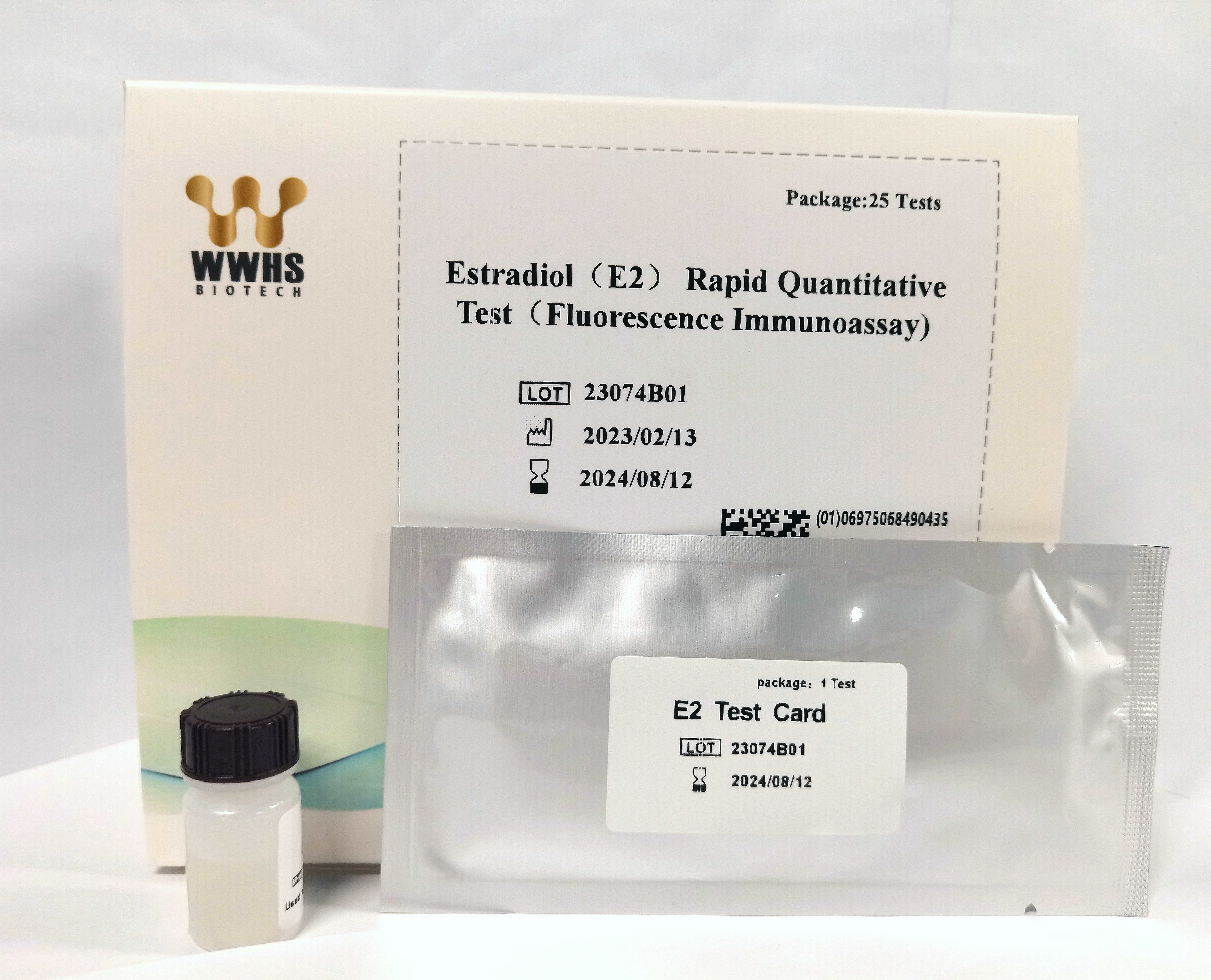 Estradiol （E2）Rapid Quantitative Test WWHS FIA POCT Fluorescence Immunoassay