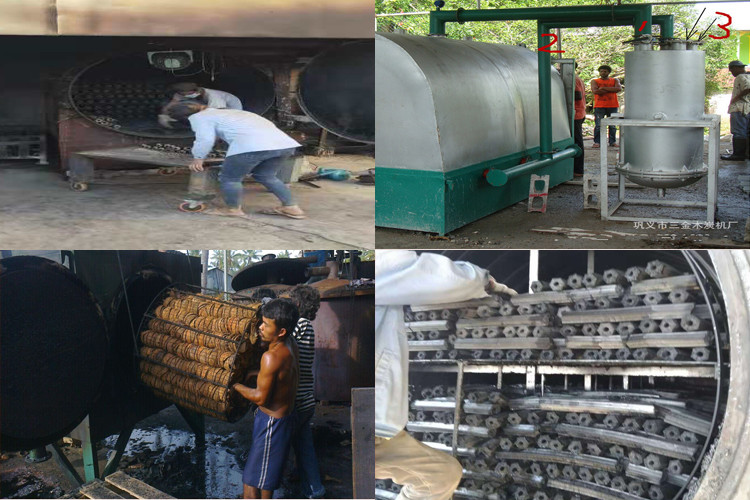 BBQ 3T/H Charcoal Briquette Extruder 60mm Diameter