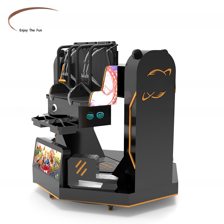 Double Players 720 VR Roller Coaster Chair 9d Virtual Reality Roller Coaster Simulator