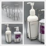 Durable Medical Grade Metal Wall Hanging Baskets Antibacterial Hand Gel Place