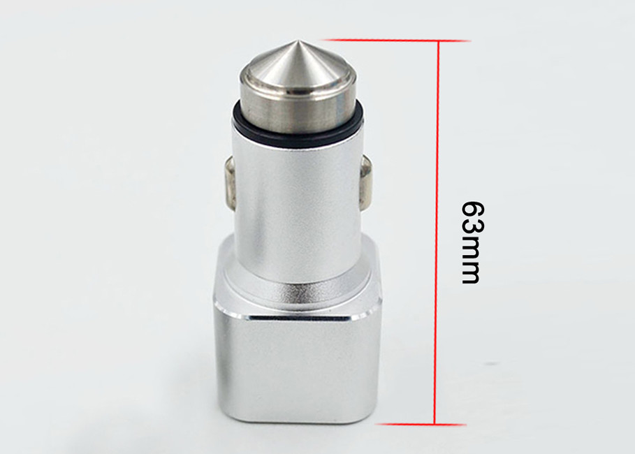 DC5V 2.4A Car Charger Adapter With Dual Port 12-24V Input CE FCC Approved