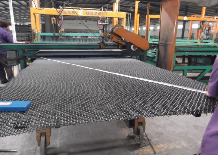 Self Cleaning Steel Screen Mesh Stainless Steel Crimped Wire Mesh Wear - Resistant