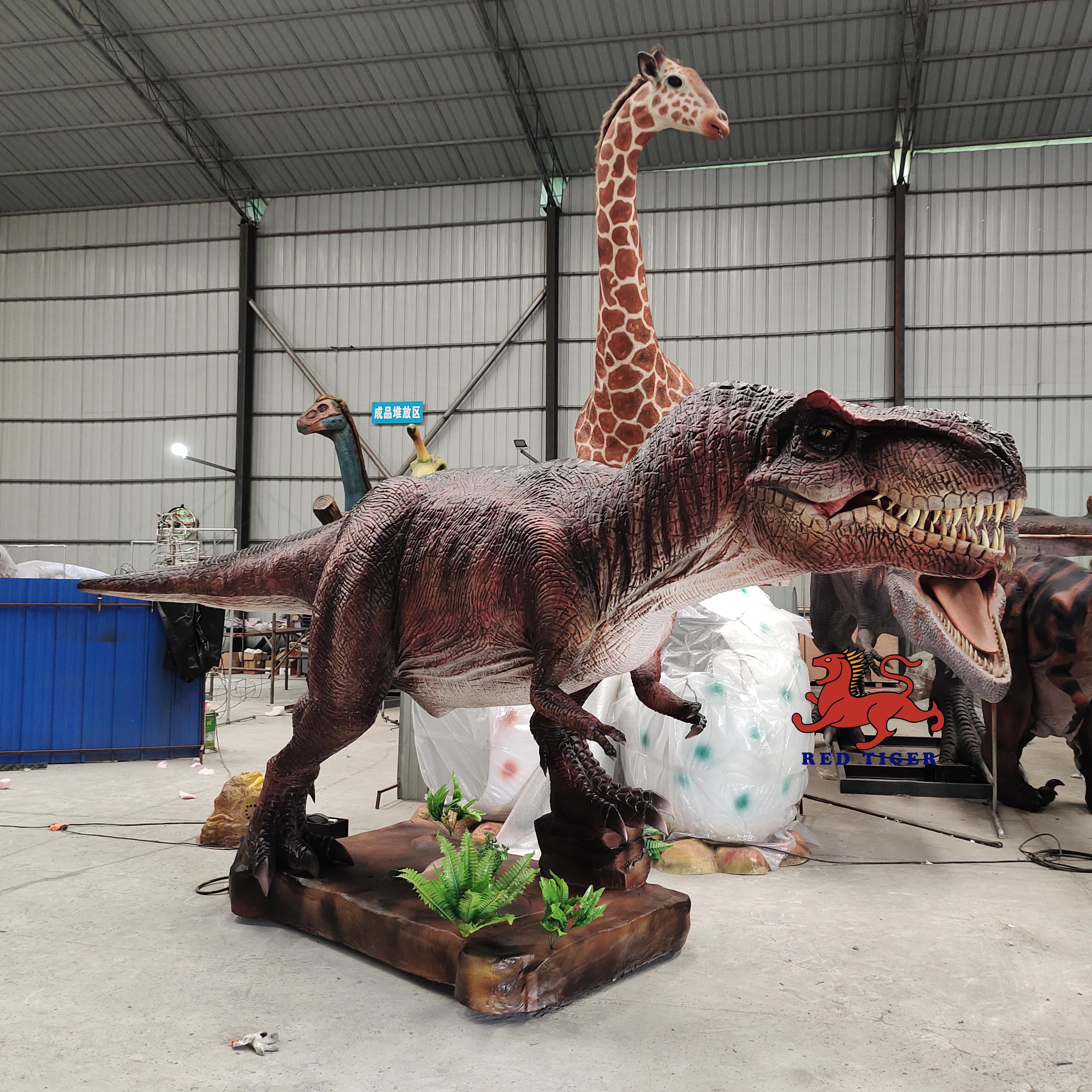Jurassic Park Realistic Dinosaurs Theme Park Tyrannosaurus Model For Exhibition