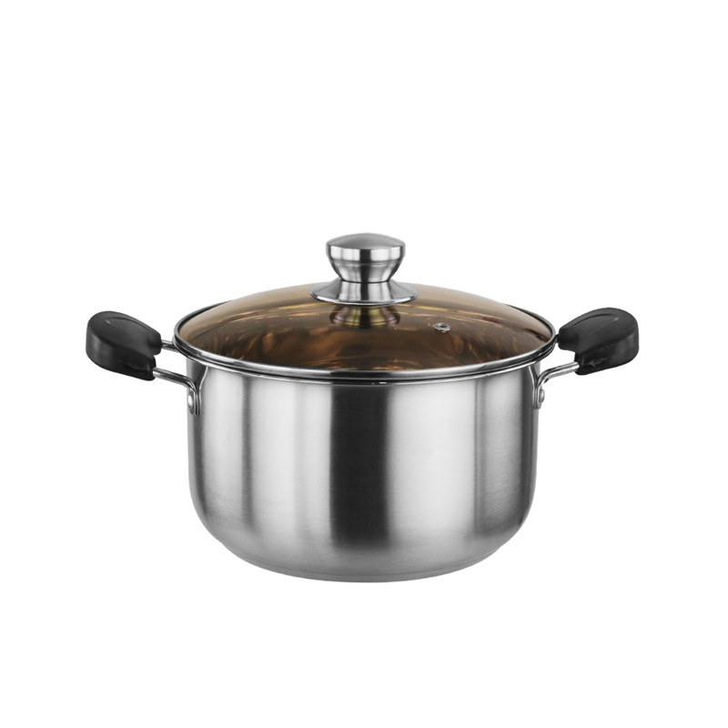 Competitive price bakelite handle stainless 201 casserole soup cooking pot