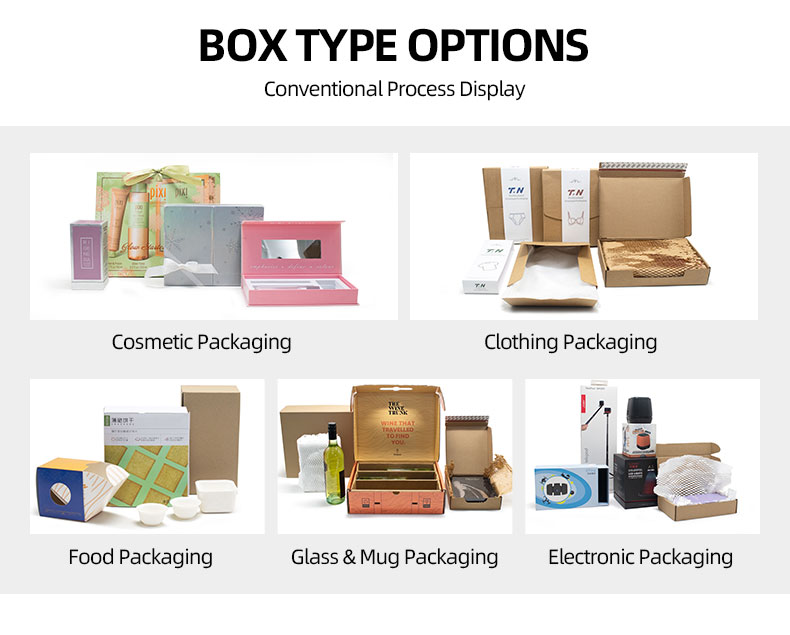 Custom Packaging Gift Box Shipping Packing Mailer Kraft Cardboard Folding Corrugated Paper Boxes