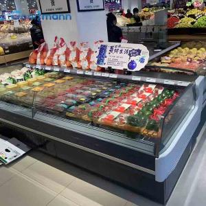 China Fresh Meat Display Freezer No Door Food Cooler Refrigerator Showcase wholesale