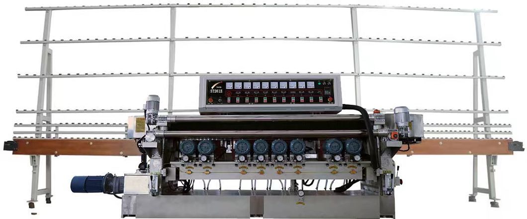 Glass/Ceramic/Glass Sheet Edge Beveled/Straight Edging Grinding Beveling Machine