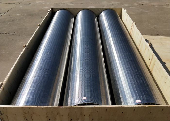 High Efficiency Rotary Drum Screen , Wire Cylinder Basket SS 304 Grade