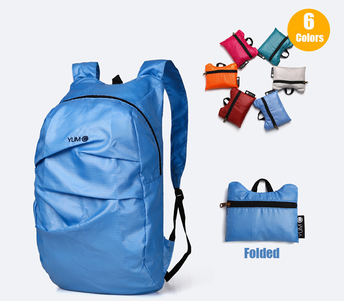 Custom Promotion Polyester Nylon Travel Bag Waterproof Foldable Portable backpack