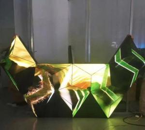China Triangle Dj Club Diy Led Display 3d , Led Video Wall Panel For Stage / Concert / Tv Station wholesale