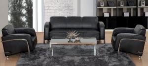 China Modern PU leather China reception office sofa wholesale