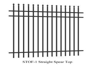 China Stright Spear Top Garrison Fencing Panels 2100mmx2400mm tubular security fence wholesale