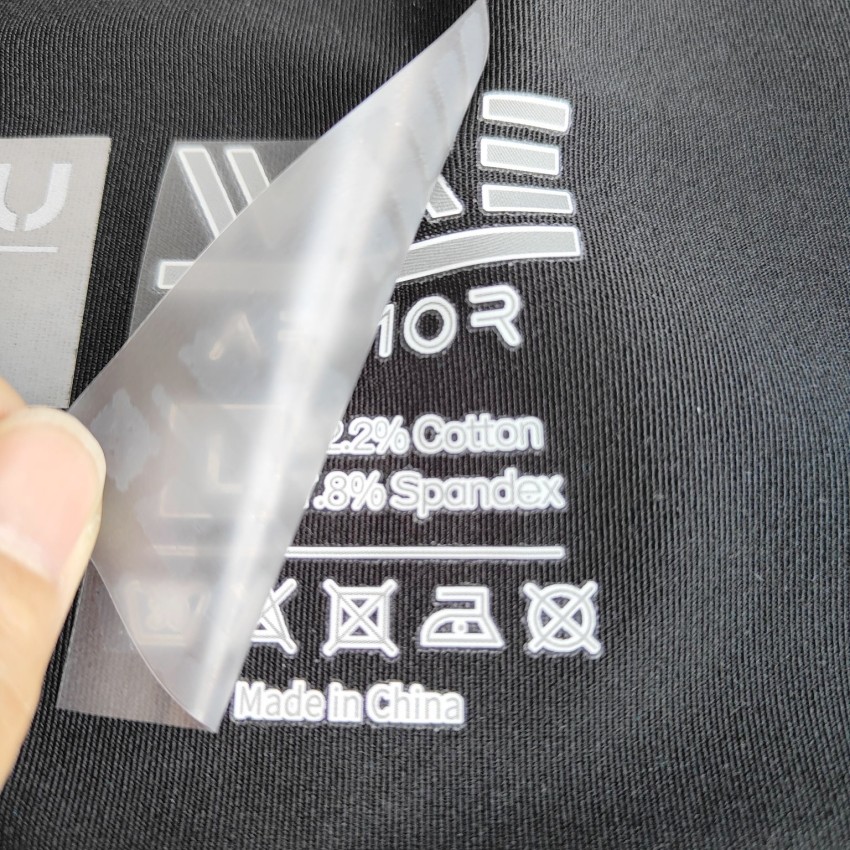Hot Peel Clothing Neck Label Heat Press Custom Clothing Own Logo Brand