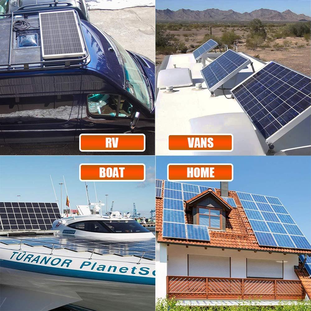 12v 200w Glass Solar Panel Kits Mono Glass Solar Module Standard Type