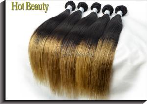 China 5A Peruvian Human Hair Extensions Ombre , Silk Straight Hair Weft wholesale