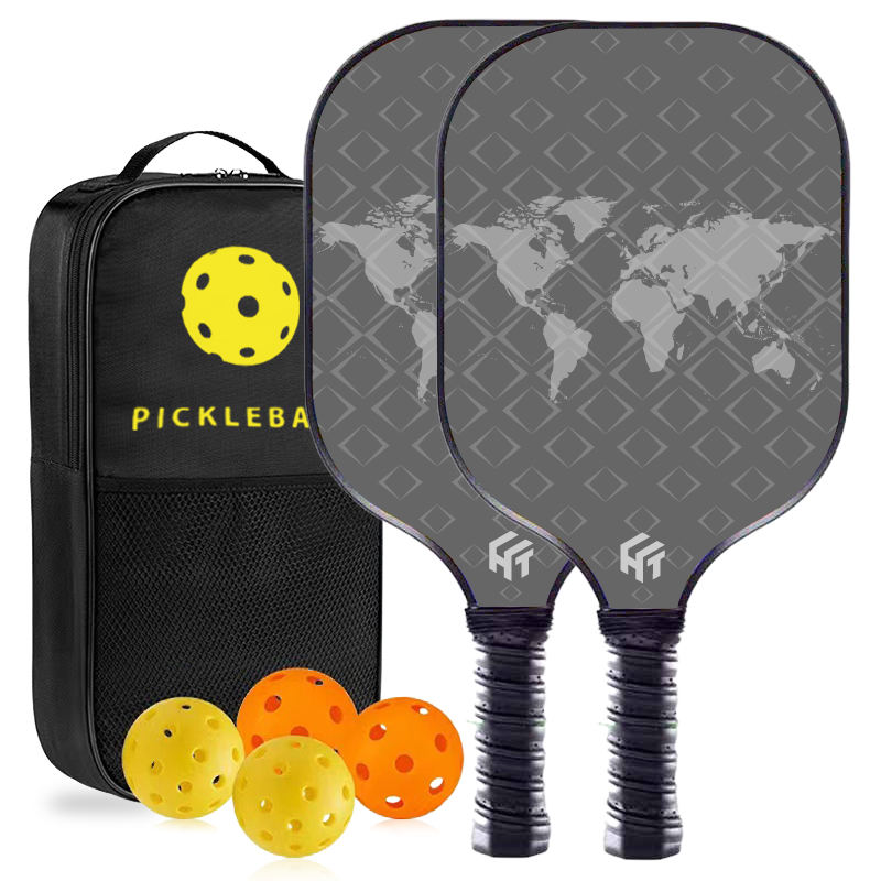 40cm Fiberglass Pickleball Racket with PP Honeycomb Core and Dome Top Spin Control