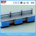 All Wood Corrosion Resistance Lab Island Bench Chemistry Lab Furniture