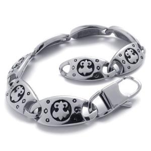 China High Quality Tagor Stainless Steel Jewelry Fashion Men's Casting Bracelet PXB011 wholesale