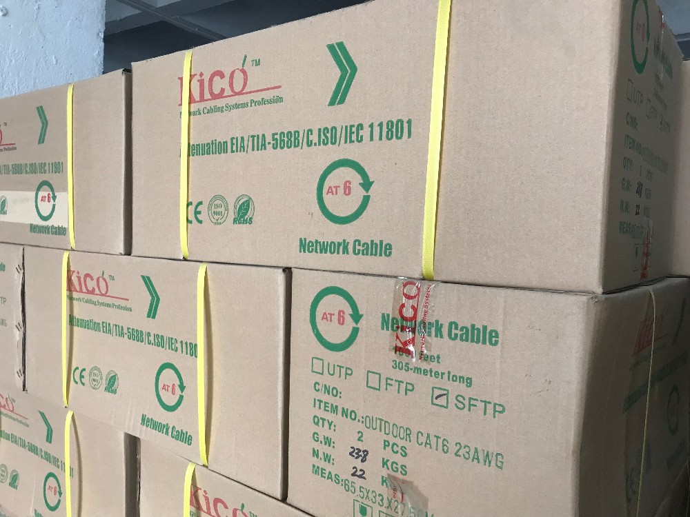 HDPE Insulation Cat6 Utp Ethernet Cable , Outdoor Utp Cable Cat6 23awg