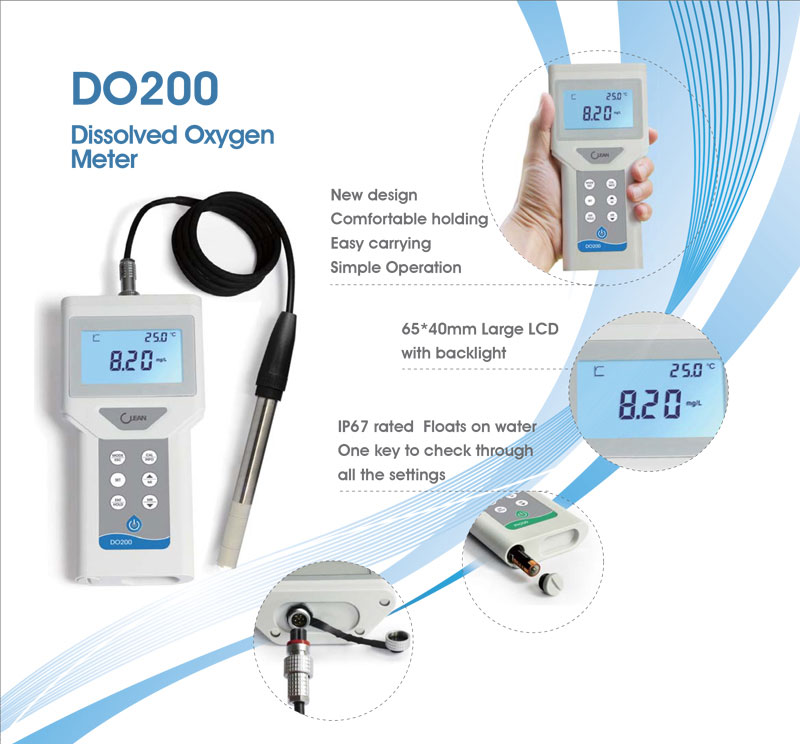 Design Portable Dissolved Oxygen Meter with Auto Lock Function and IP67 Protection Grade