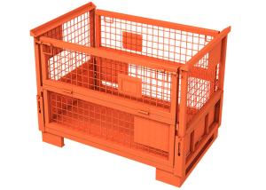 China Metal Mesh Collapsible Pallet Cage Stillage Container 1000kg wholesale