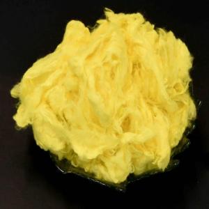 China Yellow Viscose Staple Fiber Nontoxic Manmade Staple Fibers REACH Certificate wholesale
