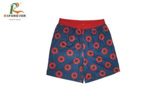 China Summer Mens Hawaii Board Shorts For Children , Boys Swim Pants With Printed Label wholesale
