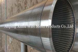 China Oil And Gas Industry Johnson V Wire Wrapped Well Screen Pipe Profile SS304 304L 316 316L 321 Q195 Q235 wholesale