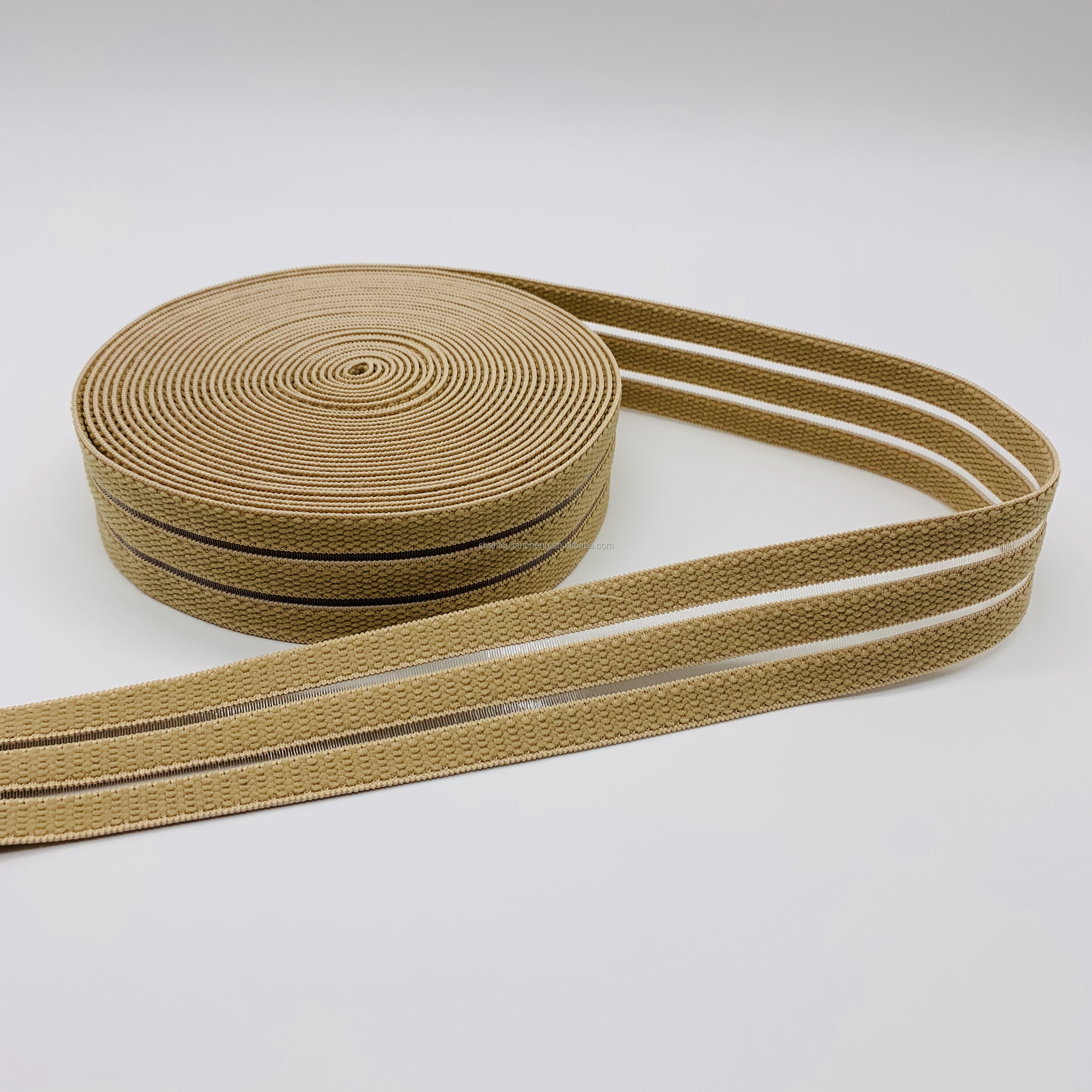 Free sampels Verified factory custom medical elastic band fish silk elastic webbing tape for abdominal waist support belt