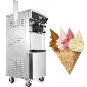 China Portable Commercial Ice Cream Machine 110V Stainless Steel Structure wholesale