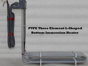 China ISO9001 Three Element 3000W Immersion Water Heater L Shaped Bottom wholesale