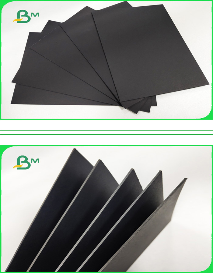 Hard Black Paperboard 100% Recycled Paper AAA Grade 1.5 / 2.0mm For Hand Bags