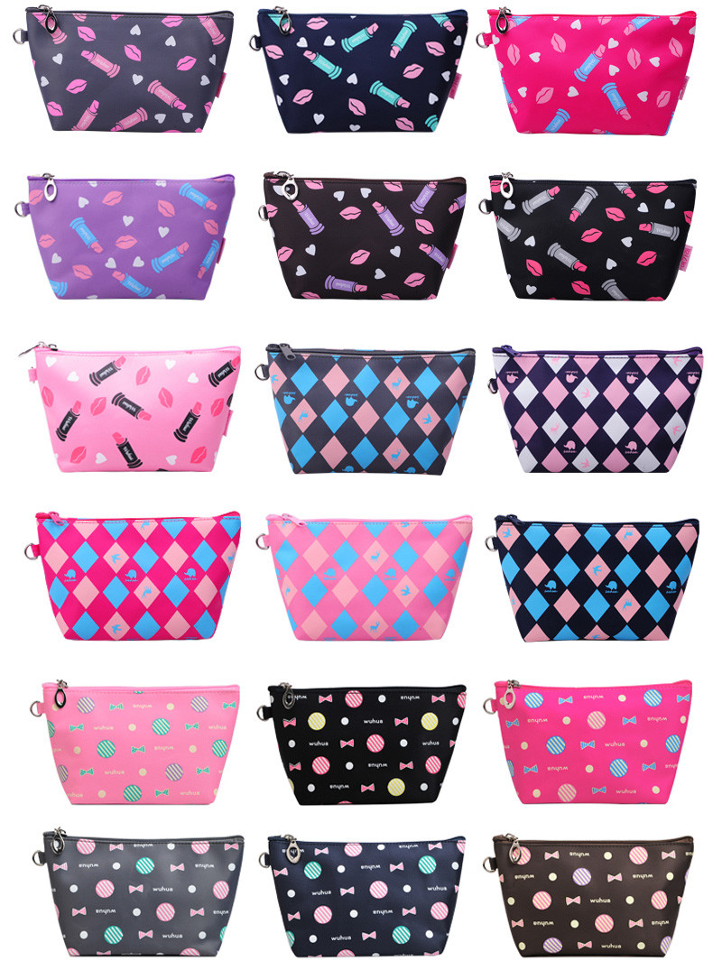 Waterproof Custom Print Fancy Bride PU Makeup Bag
