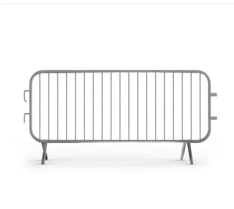 7.5 Ft. Economy Fixed Foot Steel Crowd Control Barricade 4' 3.6' 3.7' ft height