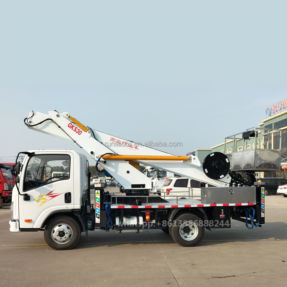 Export FAW 30m High Altitude Truck Aerial Work Vehicle Bucket Truck