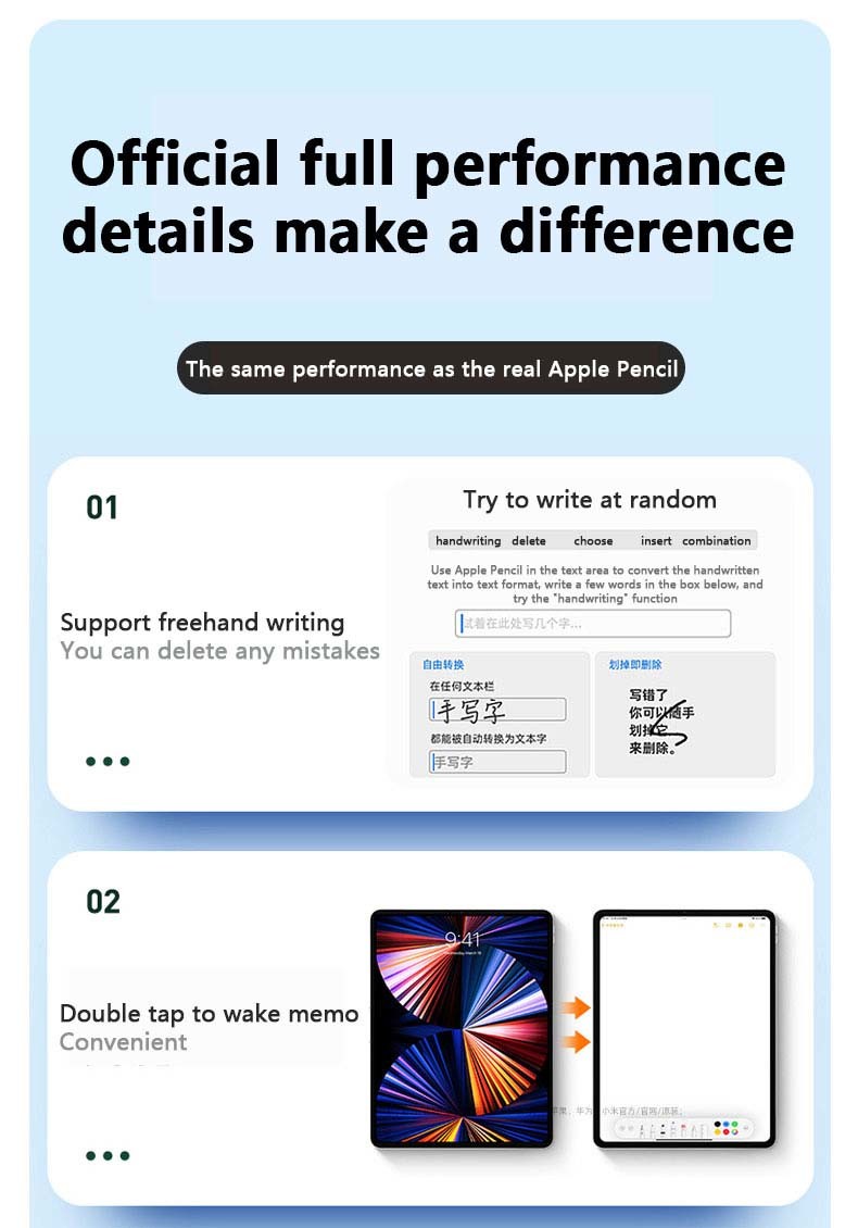 16.6cm Capacitive Stylus Pen Touch Screen Pen Compatible With IOS & IPad Air 5