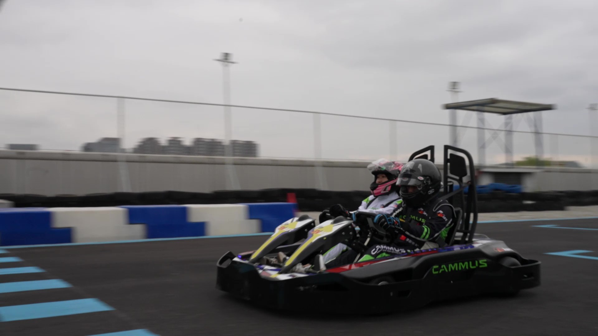 Amusement Park Children Go Kart Pro Racing Electric 48V With LED Light