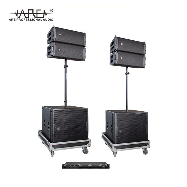 ARE AUDIO dual 8 inch outdoor line array speaker system lightweight design pure sound quality