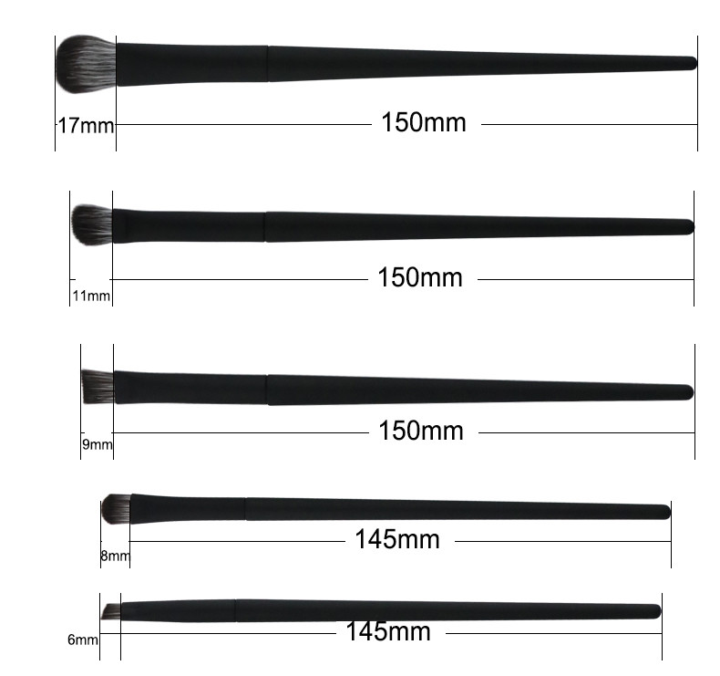 10pcs Premium Cosmetic Makeup Brush Set Cruelty Free Microcrystalline Hair Rubber Oil Processing