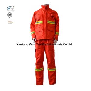 China Rip Stop Insulated Double Layers Protection 320gsm Fire Retardant Suit wholesale