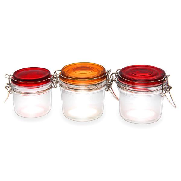 High Quality Wholesale150ml 200ml 250ml Round Glass Storage Jar For Honey Jam