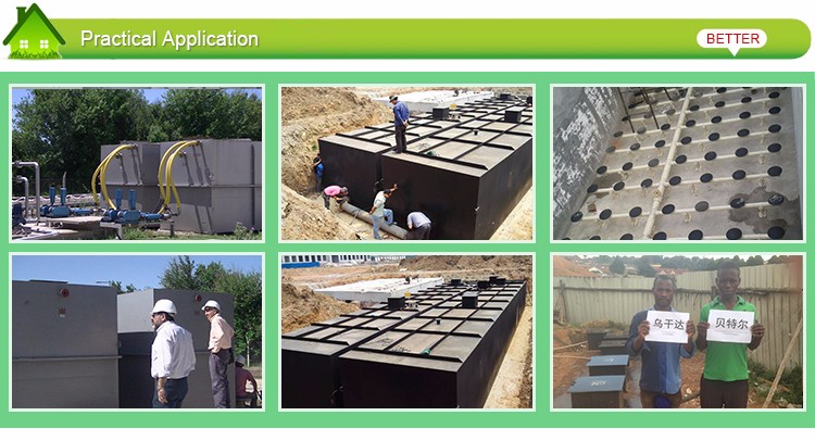Industrial Waste Water Treatment Plant MBR System With 5000 Kg Weight
