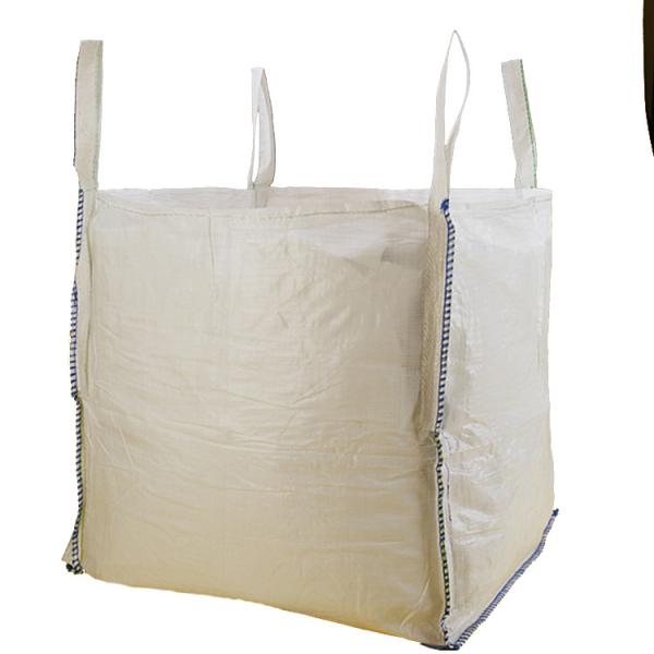 Flexible Industrial PP Woven Jumbo Bags 4 Cross Comer Loops Founded 1 Ton /