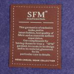 100% Polyester Straight Cut Fabrics Woven Neck Labels for Clothing Garments
