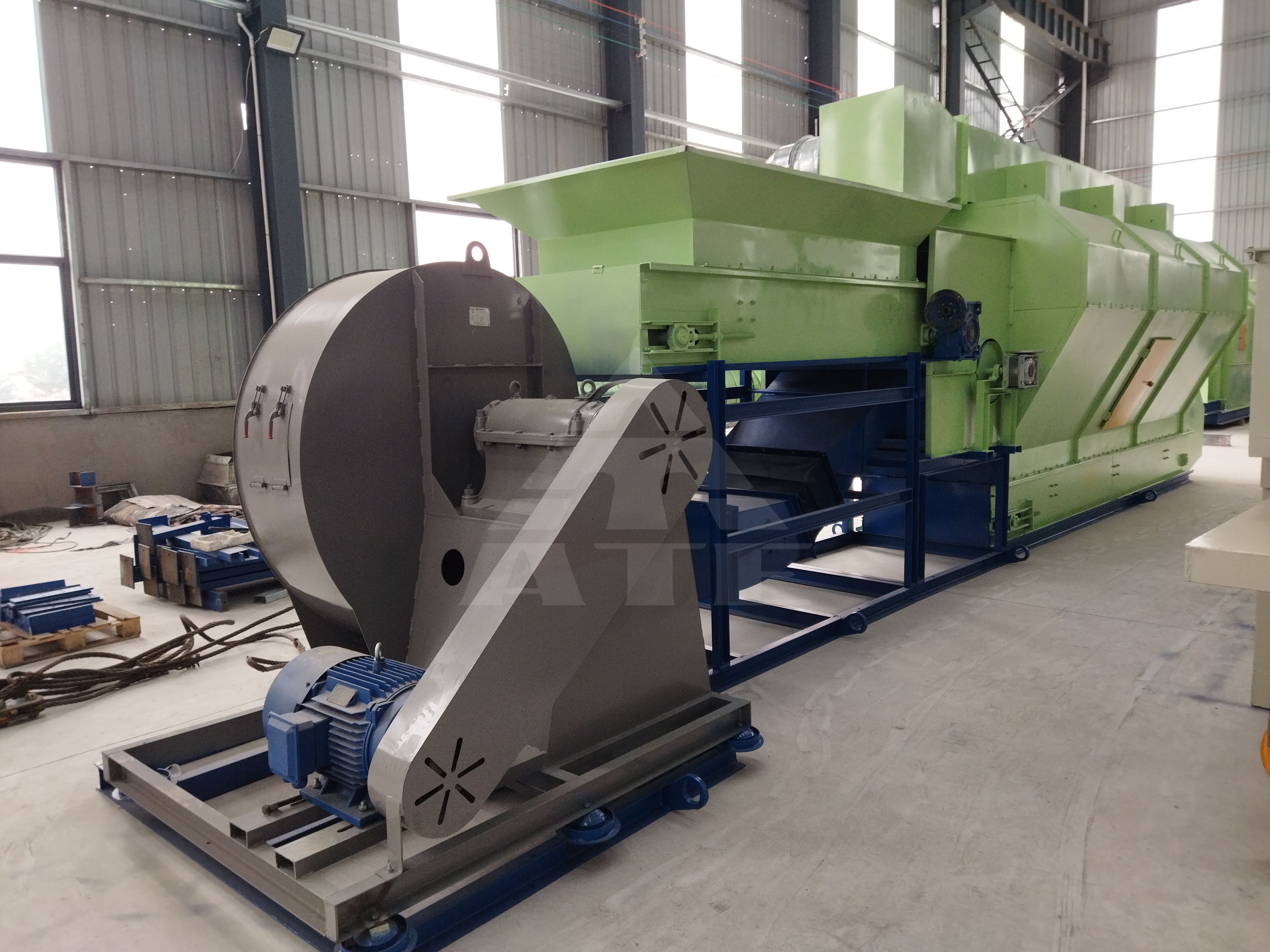 Conveyor Belt Waste Sorting Machine Municipal Waste Air Separator
