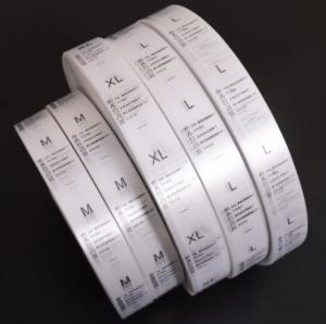 China Washable Clothing Care Label Customized Cotton Satin Nylon Taffeta Material wholesale