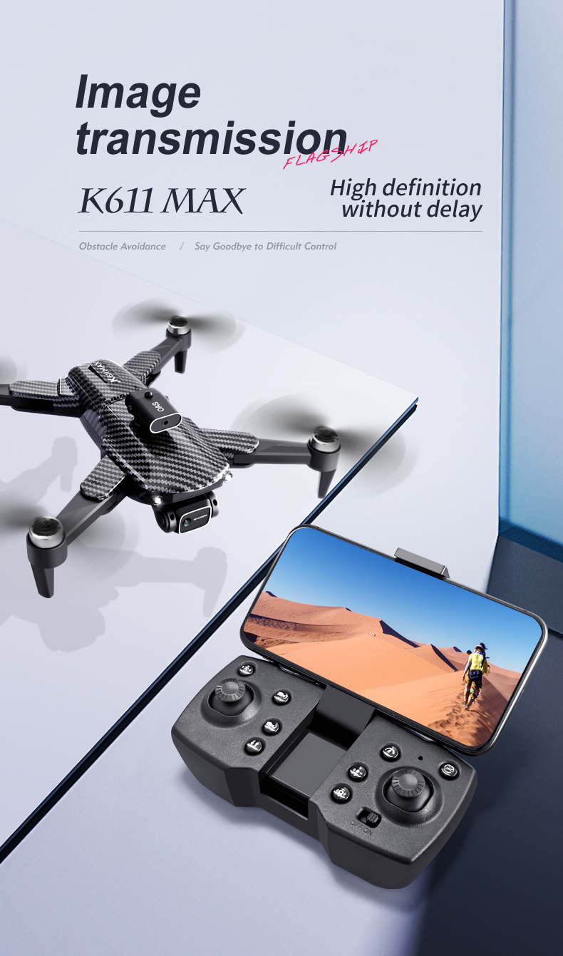 K818max 360 Degree Flip Drone Professional 4k Obstacle Avoidance Fpv Wifi Camera Electric for Intermediate Operators 122 g