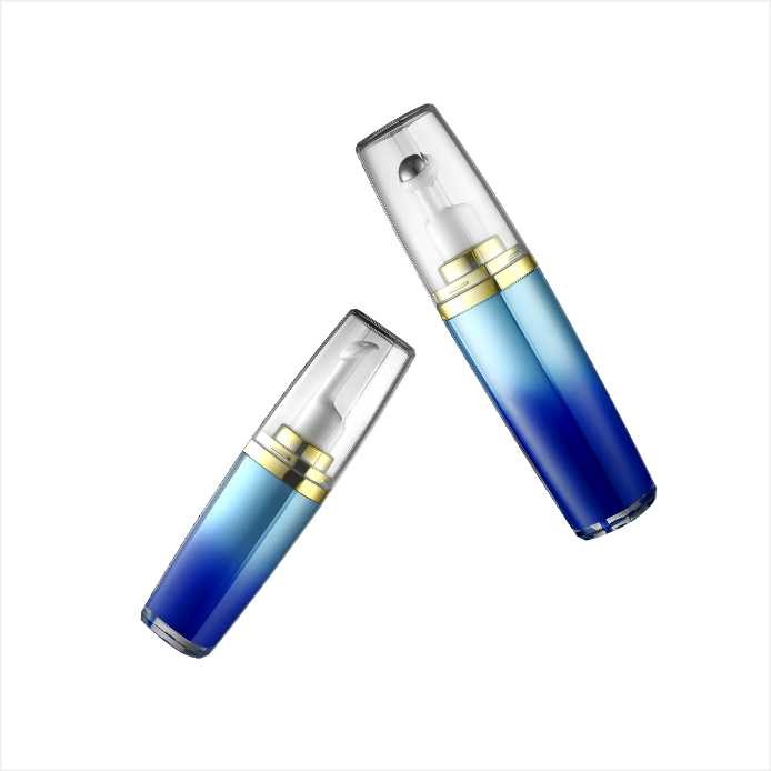 Double wall Lip Essence Airless Serum Pump Applicator Bottle 7.5ml 10ml 15ml