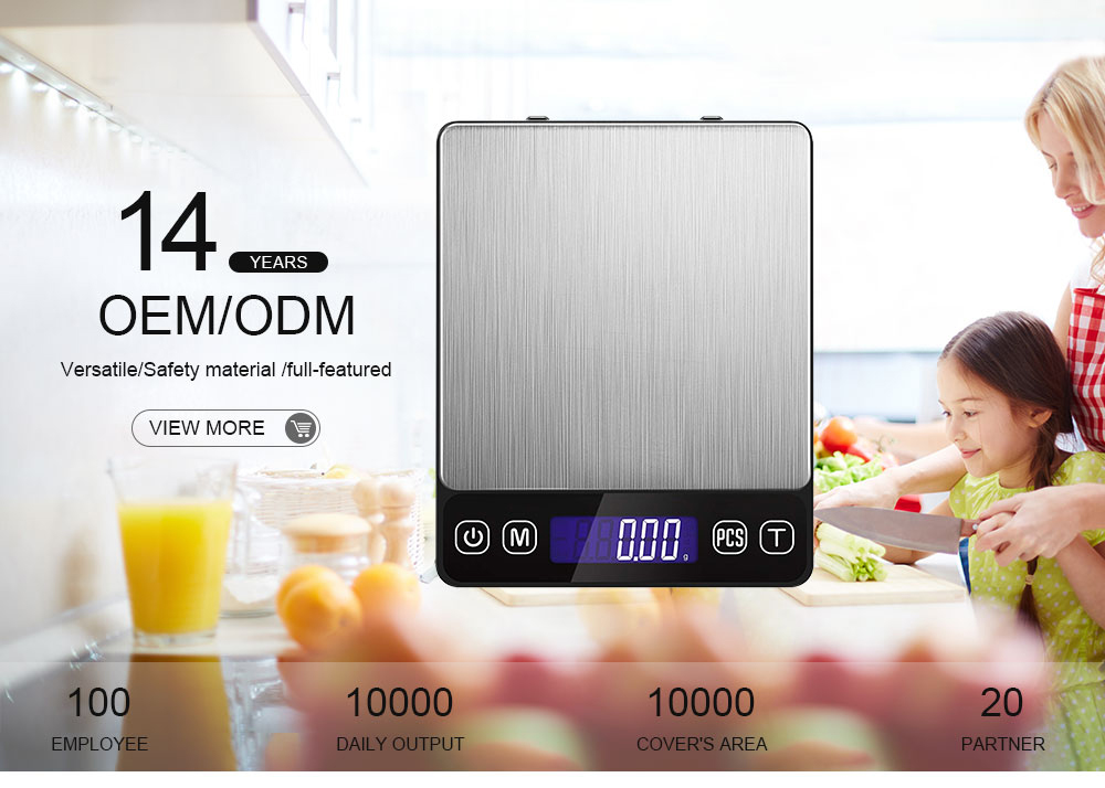 5KG Maximum Weight Recommendation Nutritional Scale Accurate Kitchen Scales Waterproof Digital Kitchen Weighing Scale