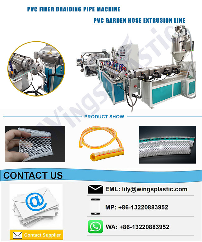 PVC Fiber Reinforced Hose Extrusion Production Line Plastic Hose Manufacturing